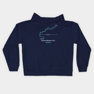 Route Map of the Benton McKaye Trail Kids Hoodie